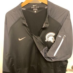 Michigan State Spartans Nike 1/4 Zip Windbreaker